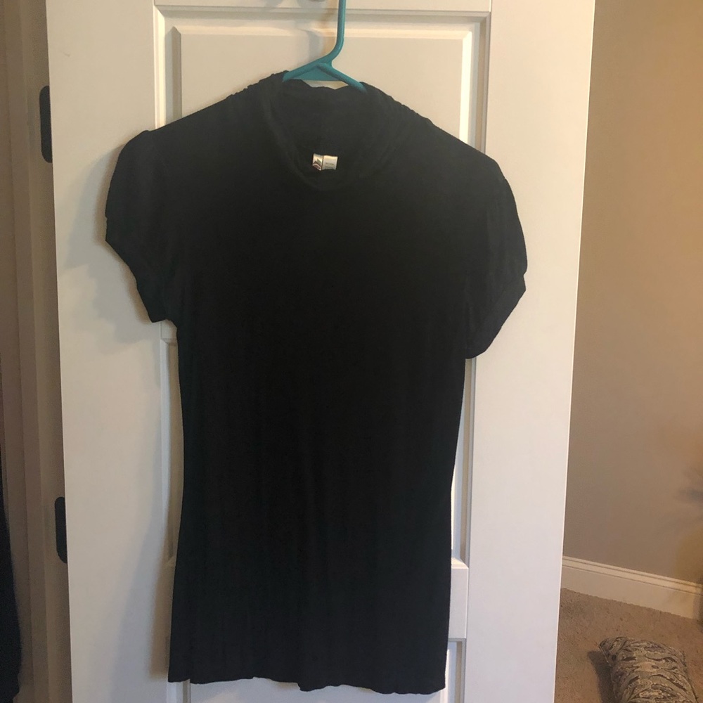 Black turtleneck top